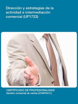 cover image of UF1723--Dirección y estrategias de la actividad e intermediación comercial